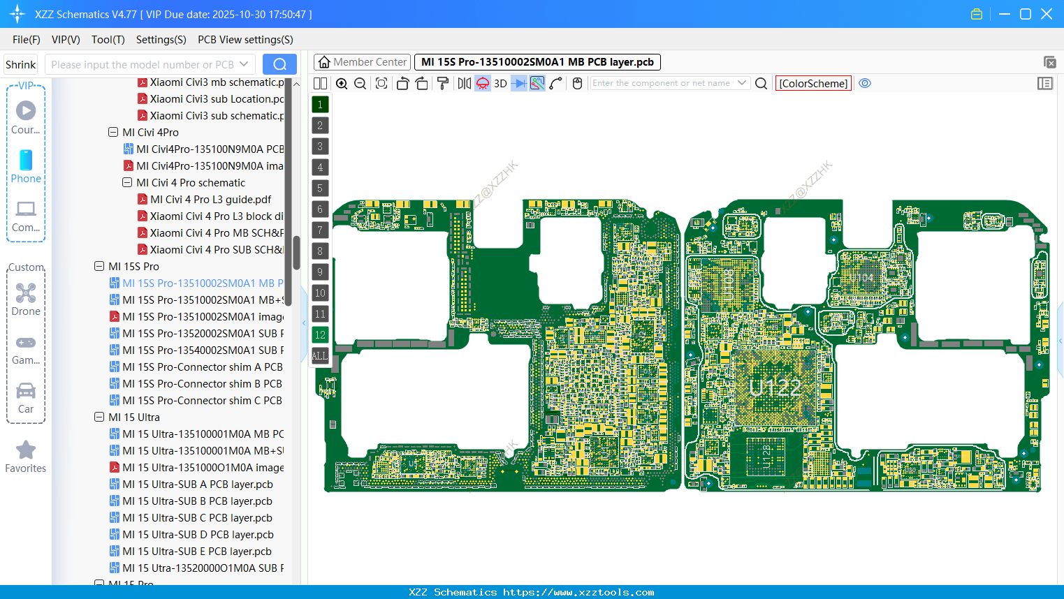 Xiaomi MI 15S Pro-13510002SM0A1 MB PCB Layer